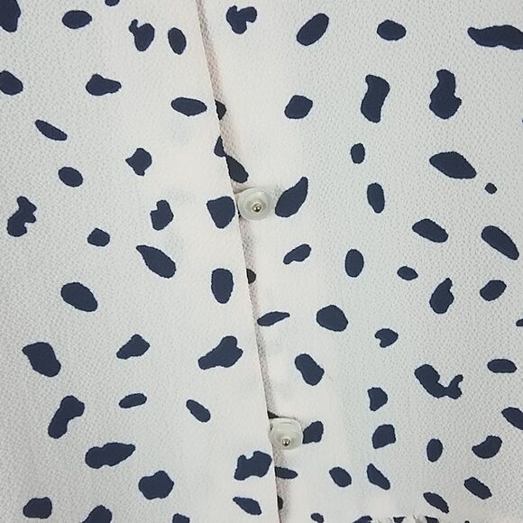 Modcloth Flow with the Punches Spotted Shirt XXS - Picture 4 of 6